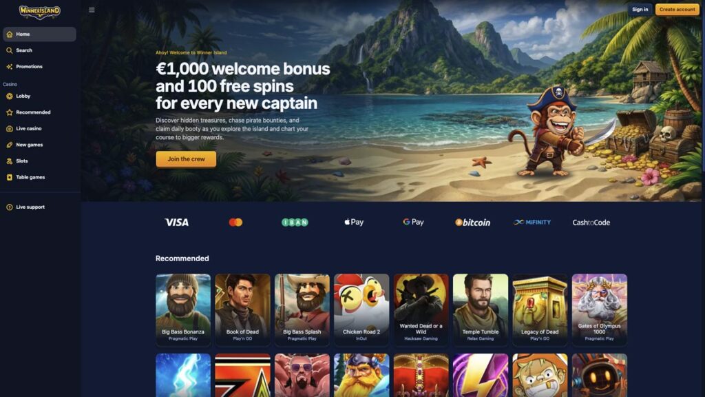 beste online casino winner island homepage